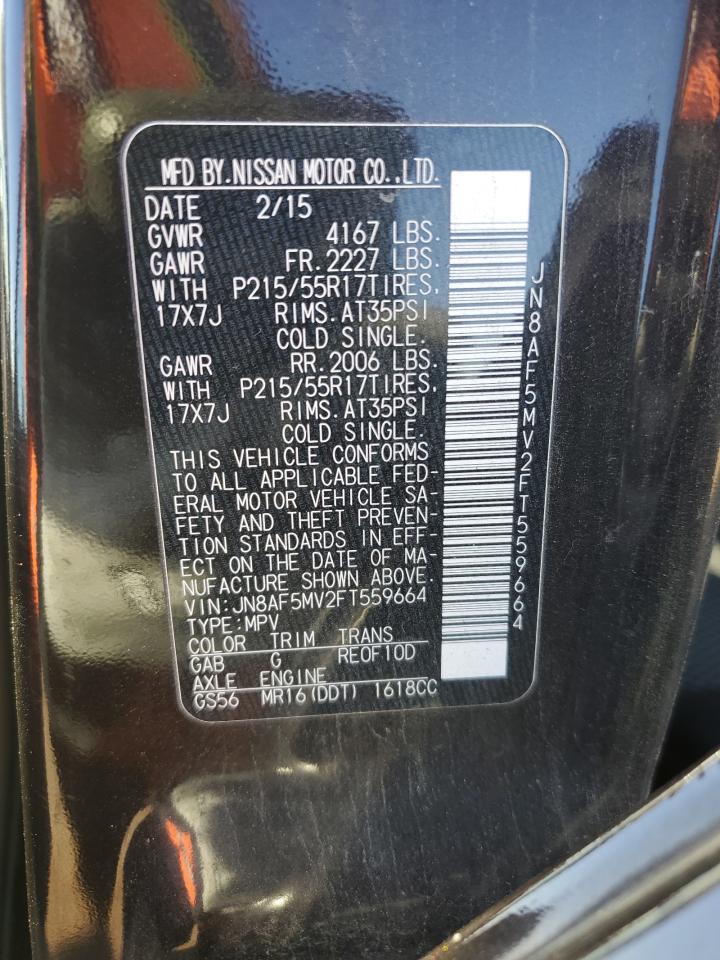 2015 Nissan Juke S VIN: JN8AF5MV2FT559664 Lot: 90792705