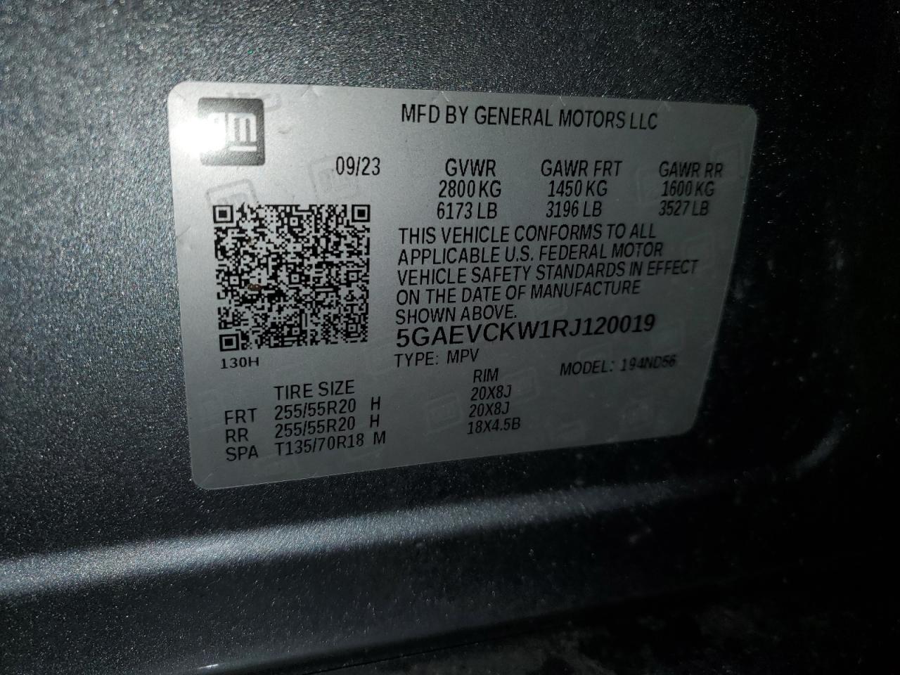 2024 Buick Enclave Avenir VIN: 5GAEVCKW1RJ120019 Lot: 92434595