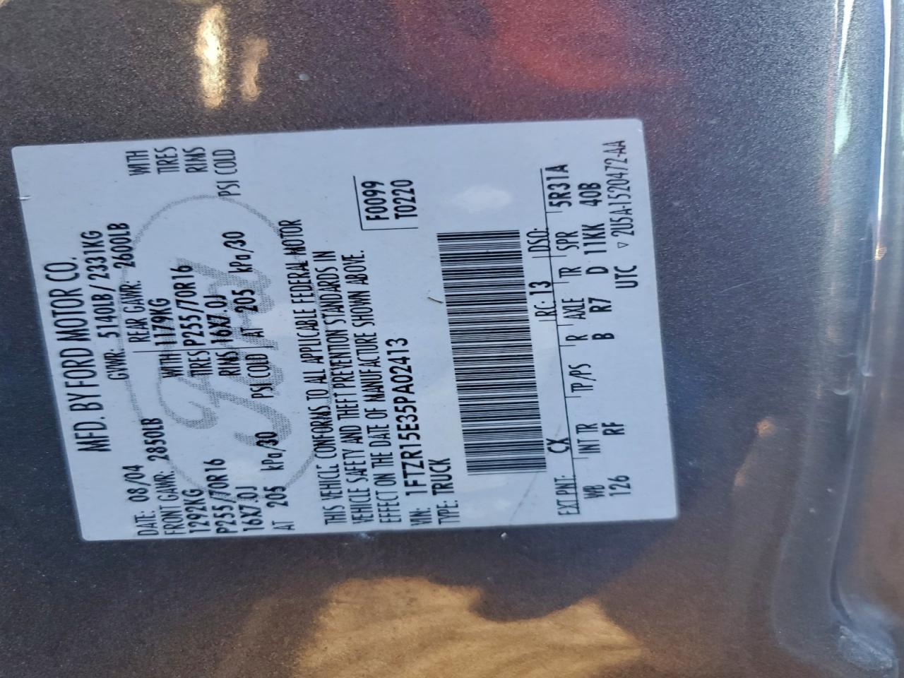 2005 Ford Ranger Super Cab VIN: 1FTZR15E35PA02413 Lot: 93719485