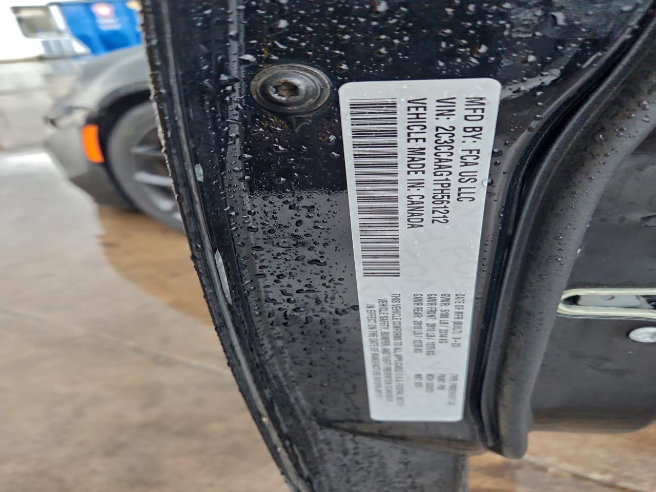 2023 Chrysler 300 Touring VIN: 2C3CCAAG1PH561212 Lot: 94100725