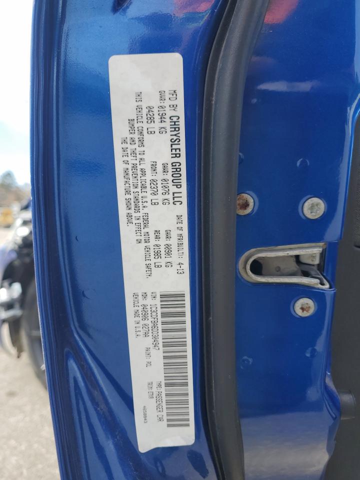 2013 Dodge Dart Sxt VIN: 1C3CDFBA6DD304947 Lot: 92582765