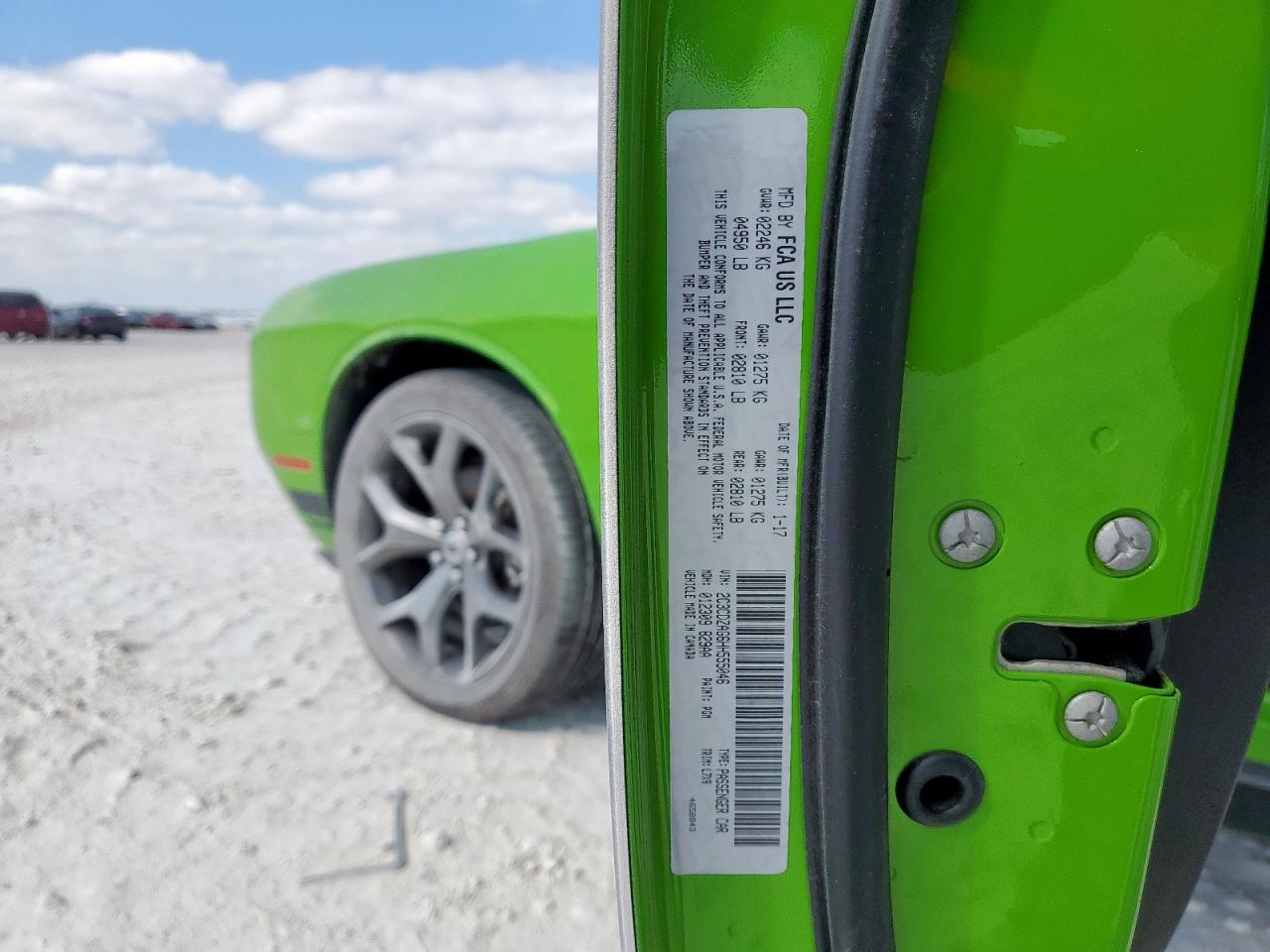 2017 Dodge Challenger Sxt VIN: 2C3CDZAG6HH555046 Lot: 92856285