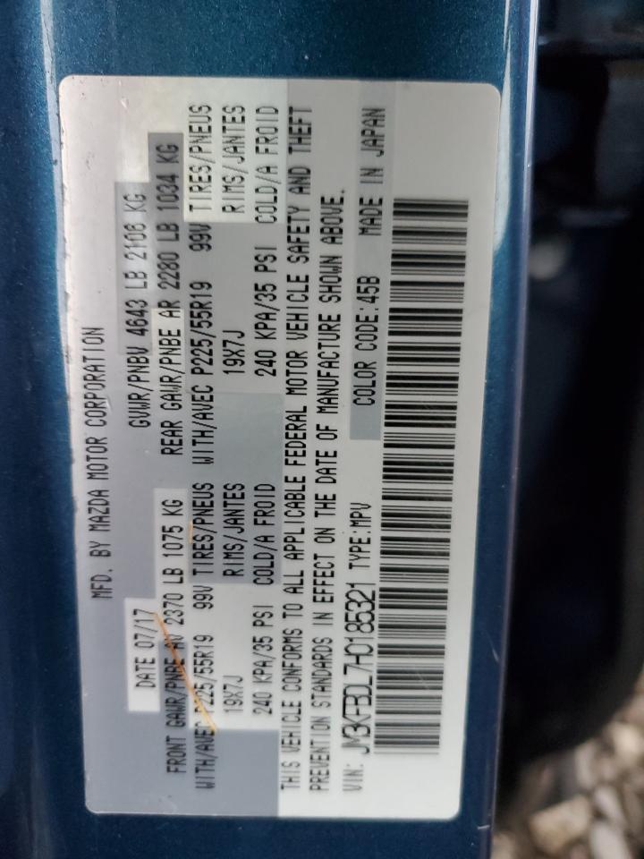 2017 Mazda Cx-5 Grand Touring VIN: JM3KFBDL7H0185321 Lot: 92068835