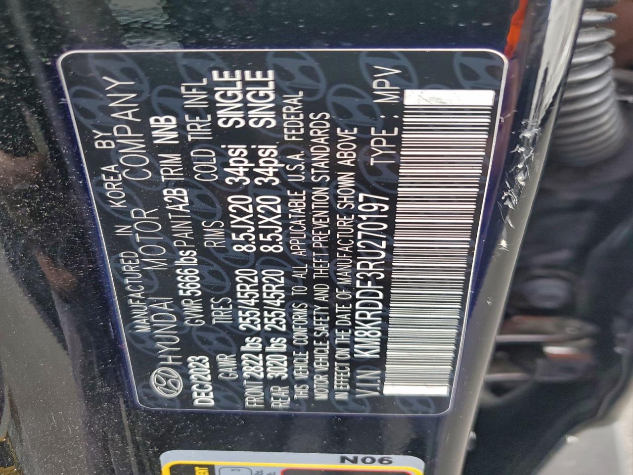 2024 Hyundai Ioniq 5 Limited VIN: KM8KRDDF3RU270197 Lot: 94106865