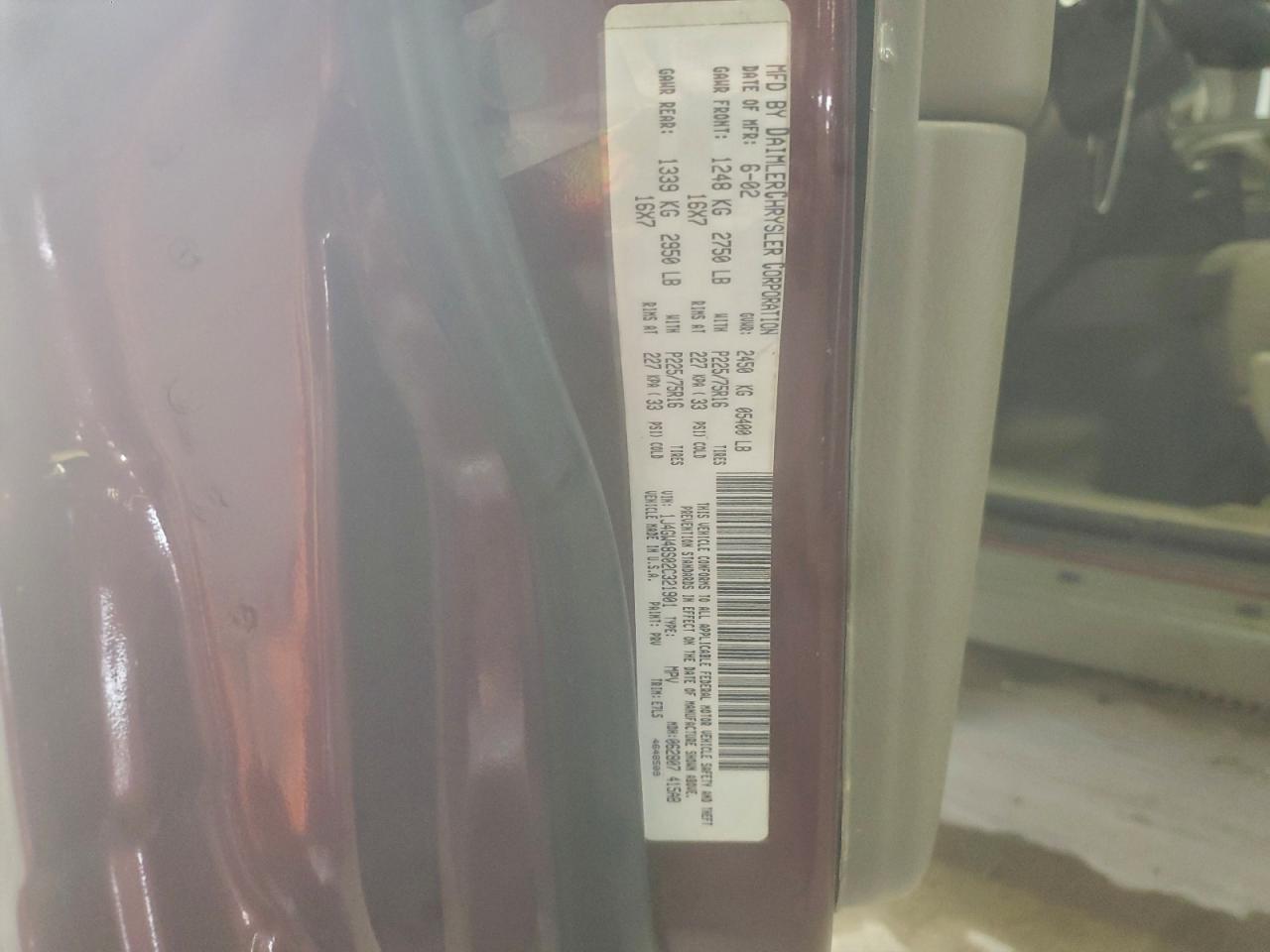 2002 Jeep Grand Cherokee Laredo VIN: 1J4GW48S02C321901 Lot: 90232205