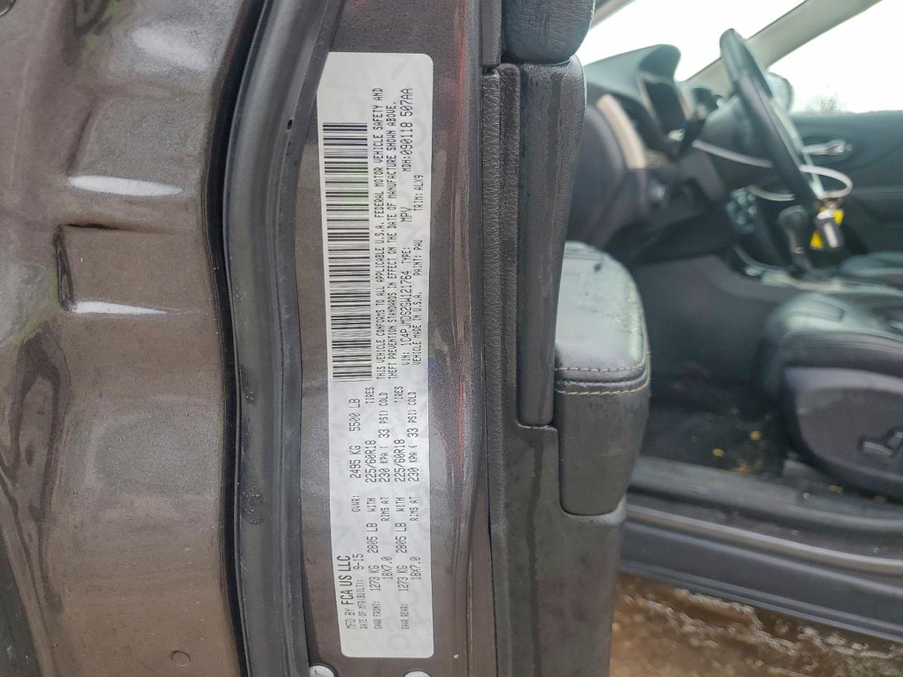 2016 Jeep Cherokee Limited VIN: 1C4PJMDS2GW121764 Lot: 94419685