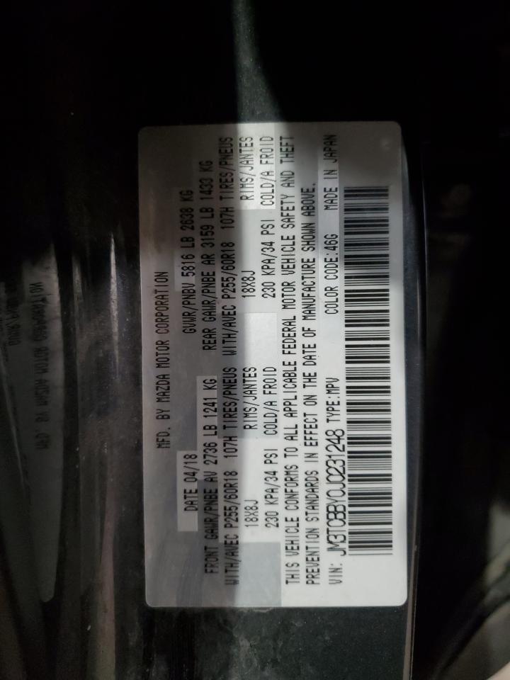 2018 Mazda Cx-9 Sport VIN: JM3TCBBY0J0231248 Lot: 91695585