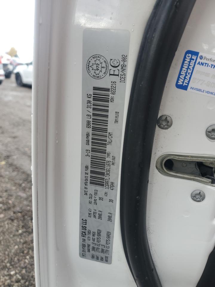 2019 Ram 1500 Classic Slt VIN: 1C6RR7LT3KS611876 Lot: 90926685