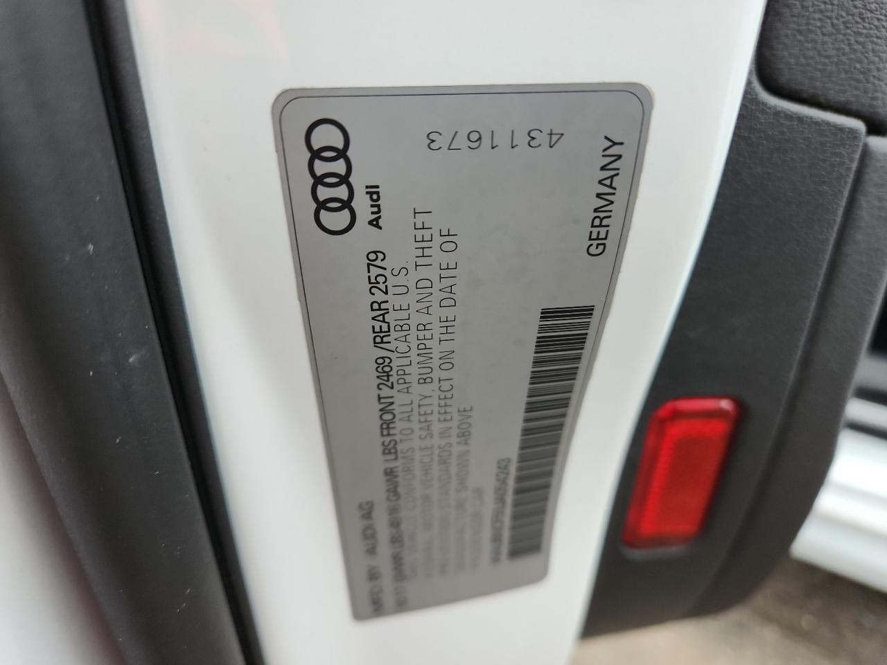 2018 Audi A5 Premium Plus VIN: WAUBNCF59JA054243 Lot: 92598745