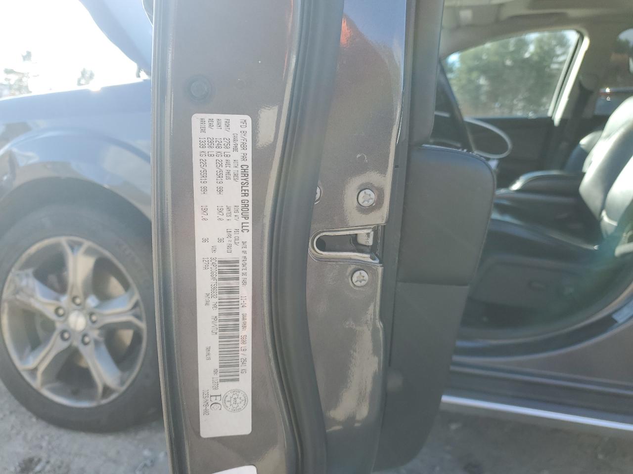 2015 Dodge Journey Crossroad VIN: 3C4PDDGGXFT596632 Lot: 92138595