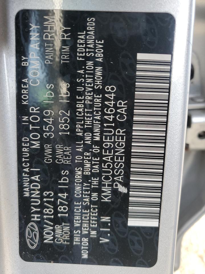 2014 Hyundai Accent Gls VIN: KMHCU5AE9EU146448 Lot: 91160995