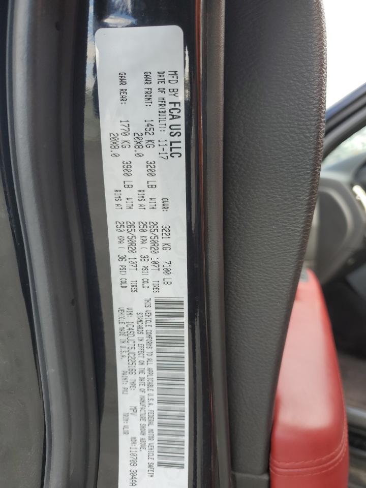 2018 Dodge Durango R/T VIN: 1C4SDJCT5JC225166 Lot: 93236995