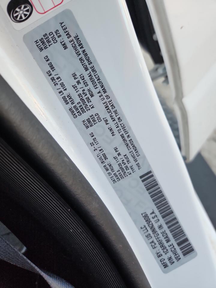 2022 Ram 1500 Big Horn/Lone Star VIN: 1C6RRFFG9NN298067 Lot: 91839655