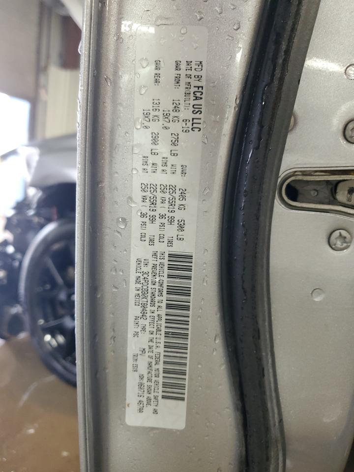 2019 Dodge Journey Se VIN: 3C4PDCBB0KT804842 Lot: 93414485