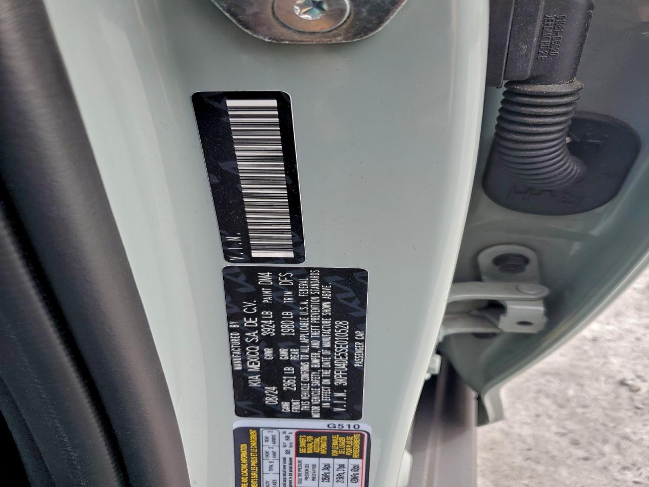 2025 Kia K4 Ex VIN: 3KPFU4DE5SE010528 Lot: 93832205