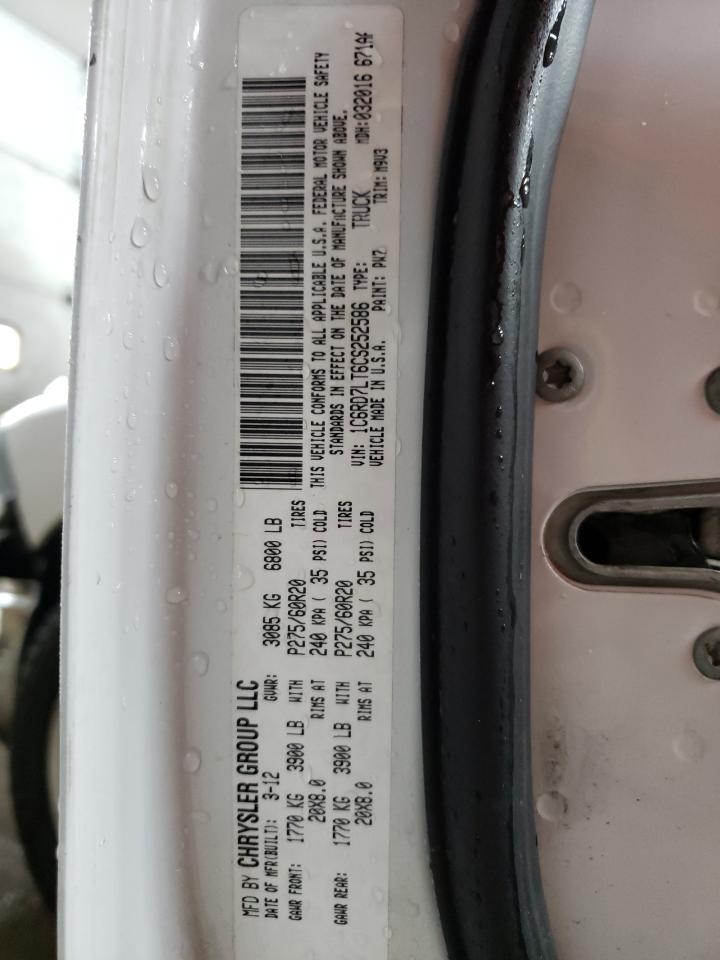 2012 Dodge Ram 1500 Slt VIN: 1C6RD7LT6CS252586 Lot: 92040615