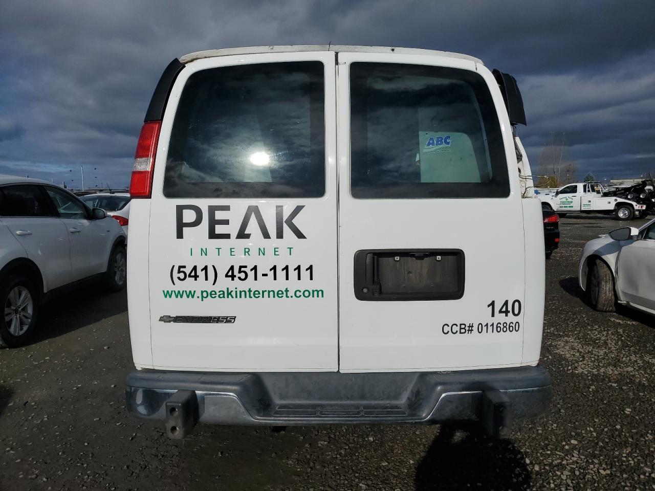 2020 Chevrolet Express G2500 VIN: 1GCWGAFG6L1180115 Lot: 93505545