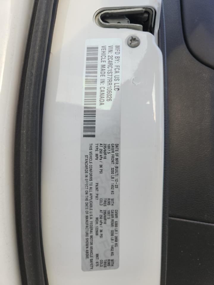 2024 Chrysler Pacifica Hybrid Select VIN: 2C4RC1S77RR106026 Lot: 92041685