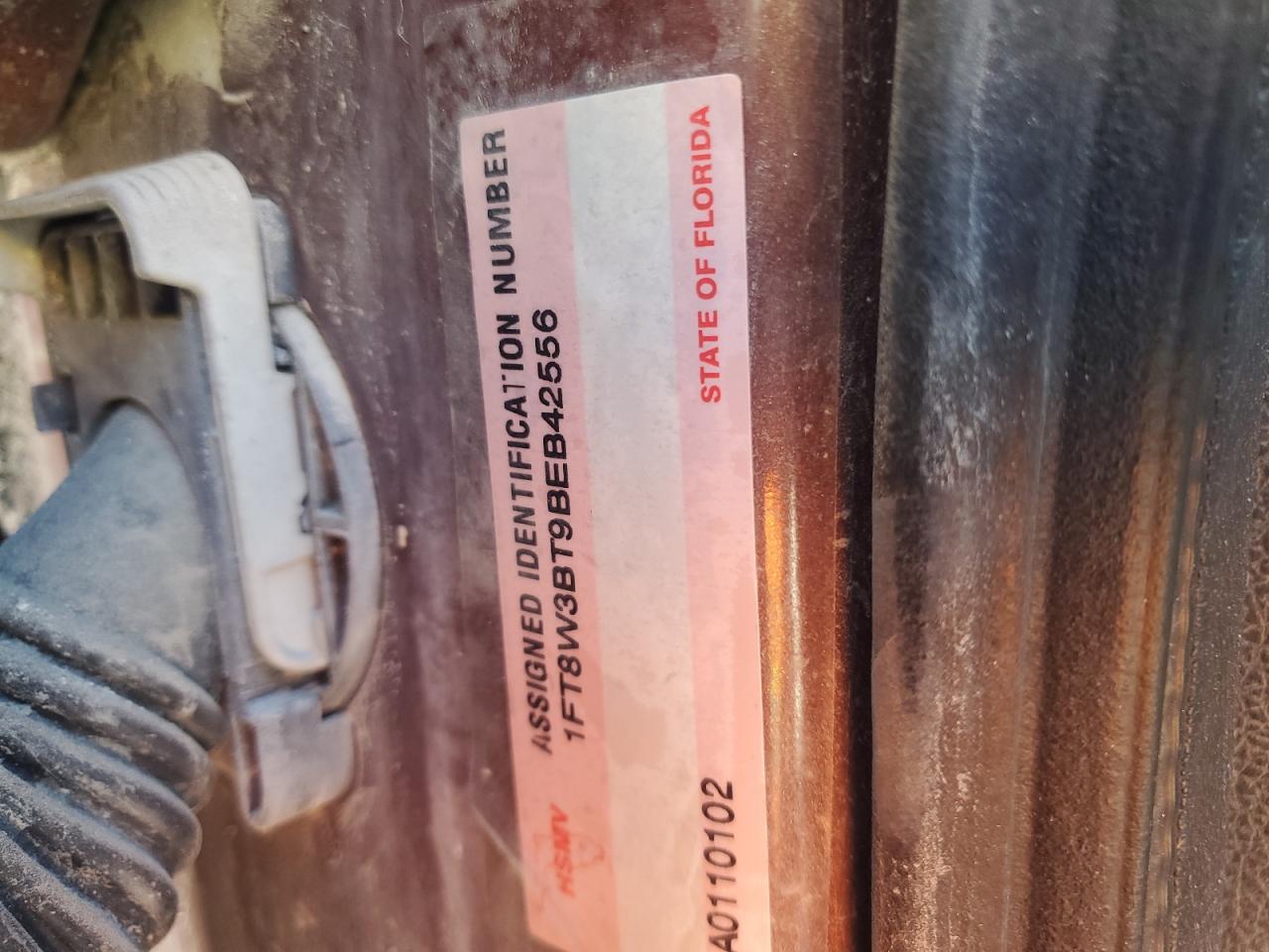 2011 Ford F350 Super Duty VIN: 1FT8W3BT9BEB42556 Lot: 93007225