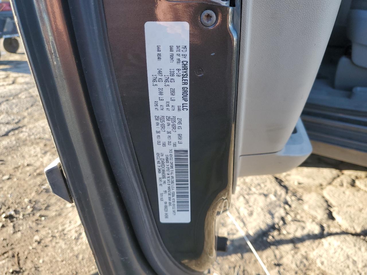 2010 Dodge Grand Caravan Sxt VIN: 2D4RN5DX1AR403086 Lot: 91343855