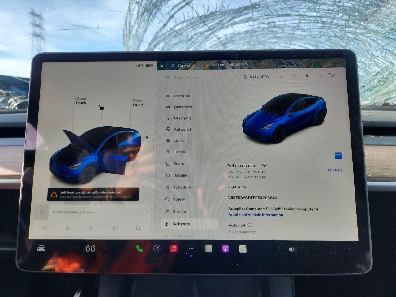 2023 Tesla Model Y VIN: 7SAYGDEE0PA203640 Lot: 93127325