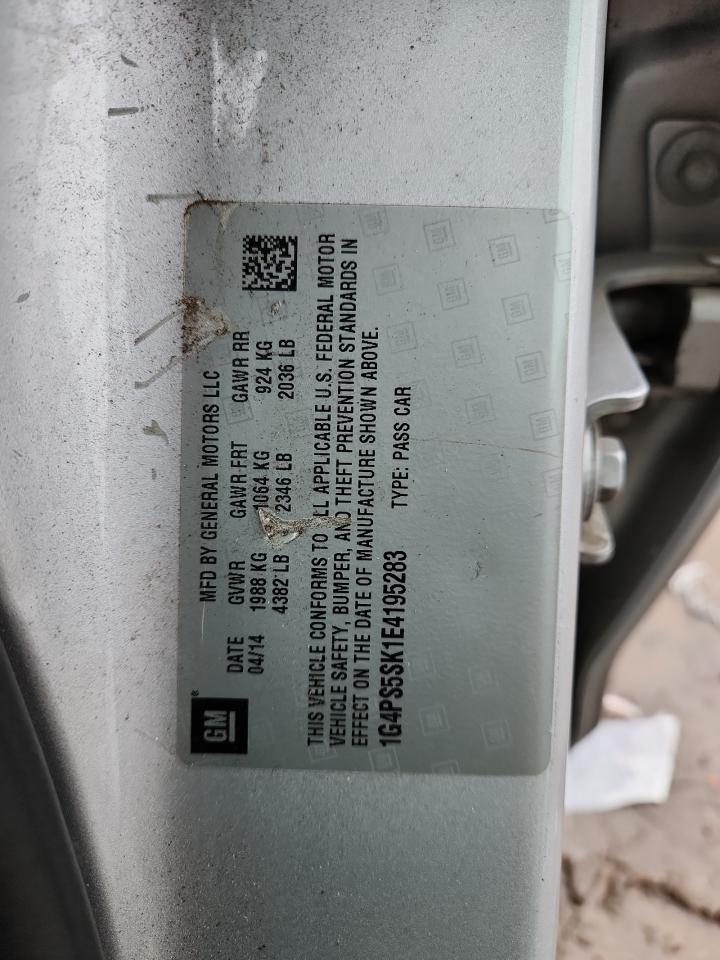 2014 Buick Verano VIN: 1G4PS5SK1E4195283 Lot: 92424635