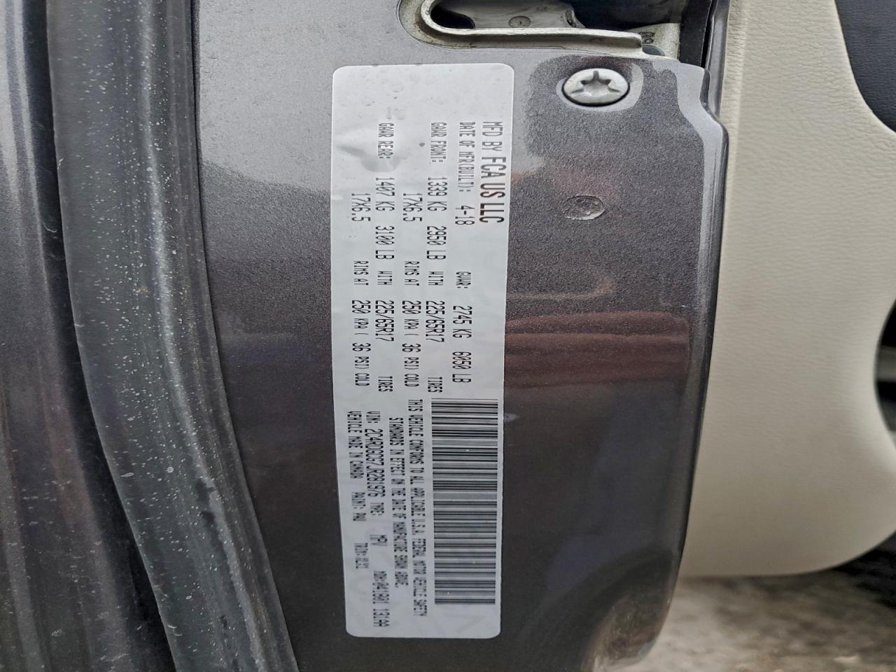 2018 Dodge Grand Caravan Sxt VIN: 2C4RDGCG7JR281976 Lot: 93915035