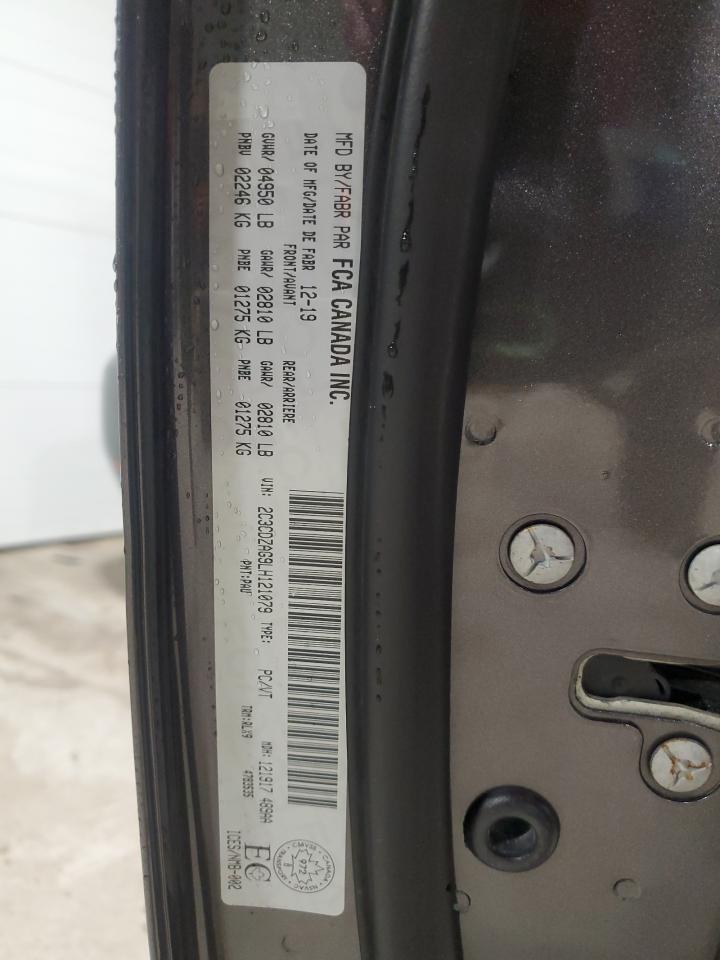 2020 Dodge Challenger Sxt VIN: 2C3CDZAG9LH121079 Lot: 90886685