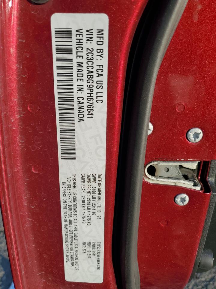 2023 Chrysler 300 S VIN: 2C3CCABG9PH676641 Lot: 93938135