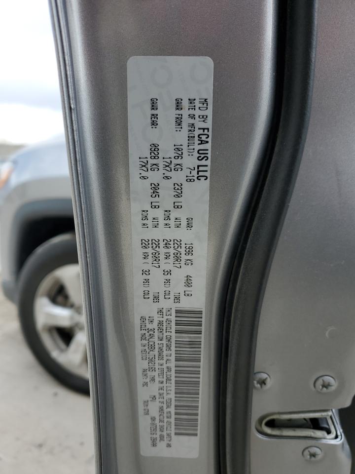 2018 Jeep Compass Latitude VIN: 3C4NJCBBXJT502165 Lot: 92046605