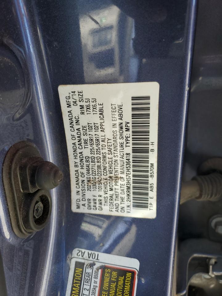 2014 Honda Cr-V Ex VIN: 2HKRM3H57EH536418 Lot: 92308775