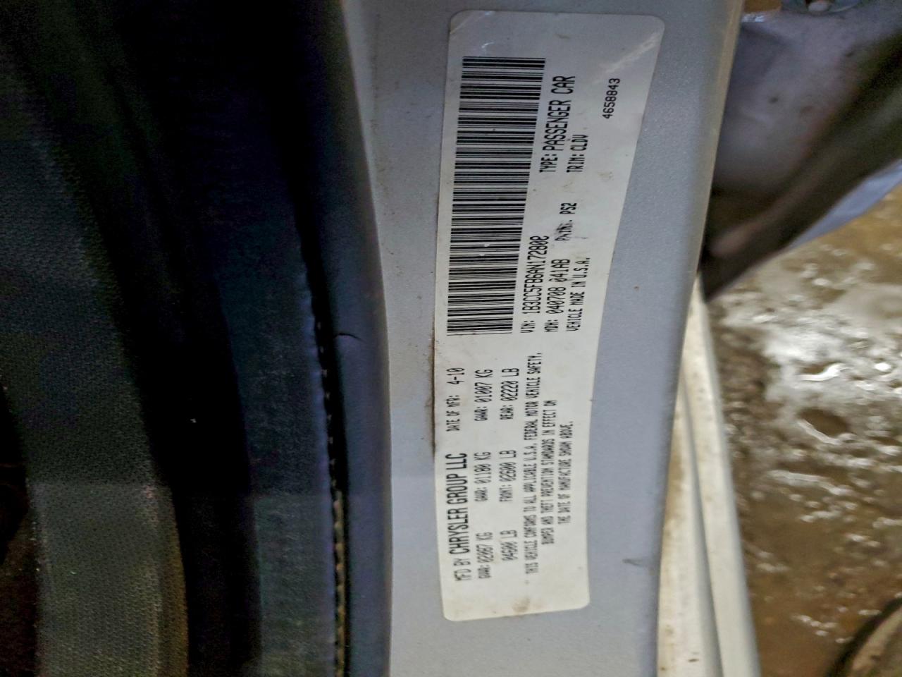 2010 Dodge Avenger R/T VIN: 1B3CC5FB6AN172808 Lot: 93945065