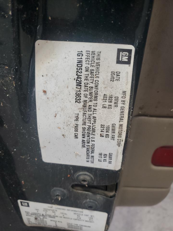 2002 Chevrolet Malibu VIN: 1G1ND52J42M713632 Lot: 91475735