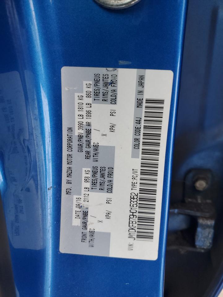 2017 Mazda Cx-3 Sport VIN: JM1DKFB79H0153352 Lot: 92138535