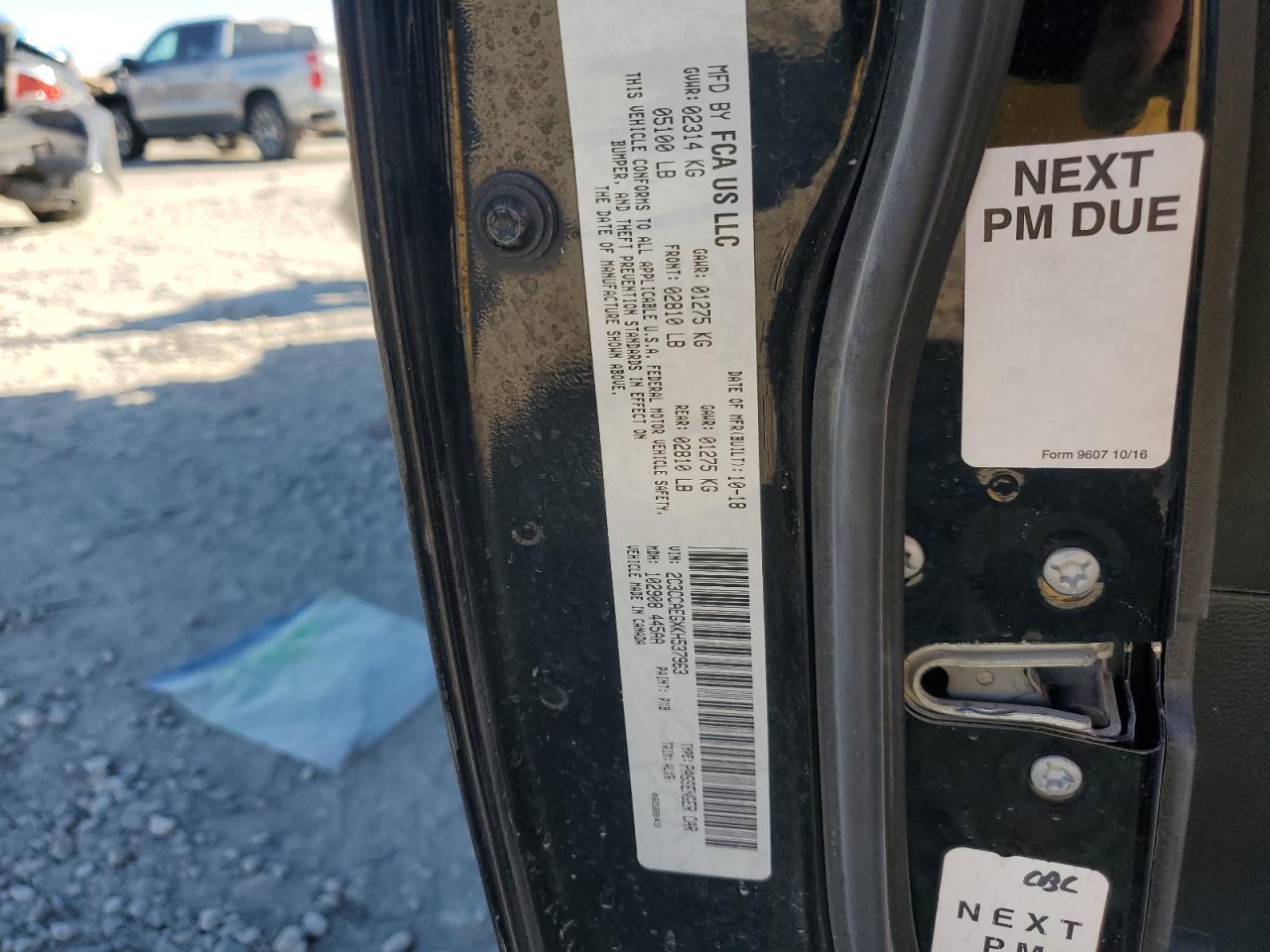 2019 Chrysler 300 Limited VIN: 2C3CCAEGXKH537963 Lot: 92020015