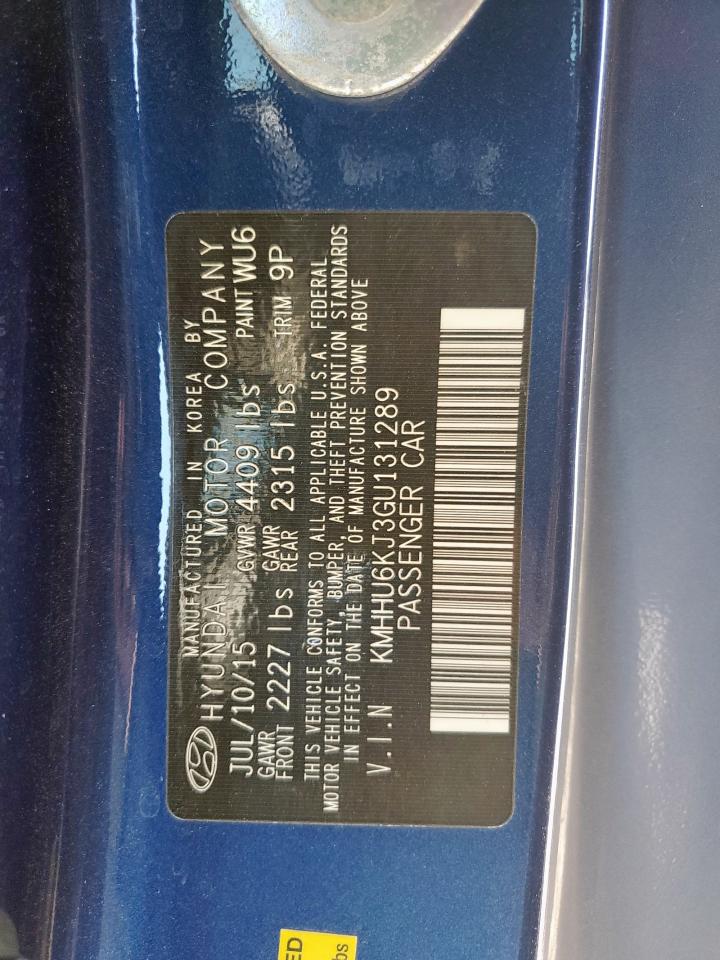 2016 Hyundai Genesis Coupe 3.8 R-Spec VIN: KMHHU6KJ3GU131289 Lot: 92084155