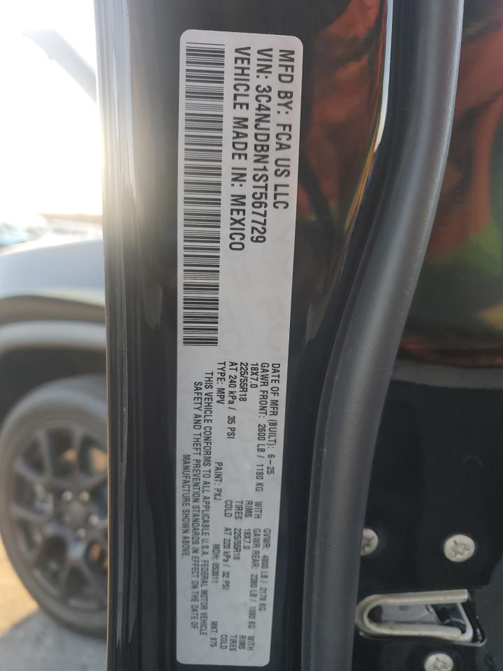 2025 Jeep Compass Latitude VIN: 3C4NJDBN1ST567729 Lot: 91497505