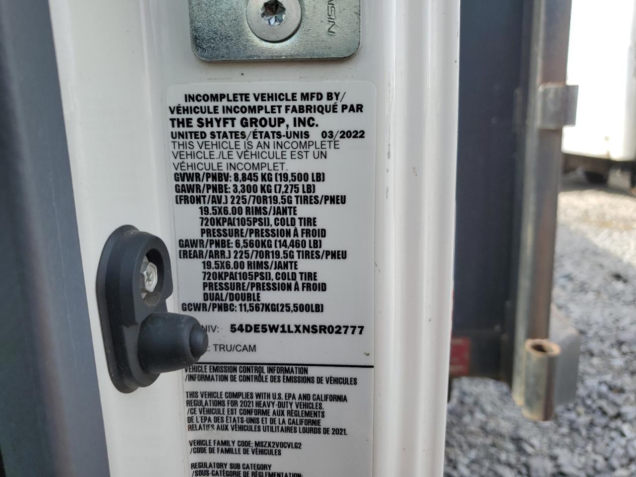 2022 Isuzu Nqr Flatbed Truck VIN: 54DE5W1LXNSR02777 Lot: 92662765