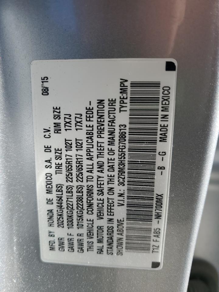 2015 Honda Cr-V Ex VIN: 3CZRM3H55FG708613 Lot: 92298235