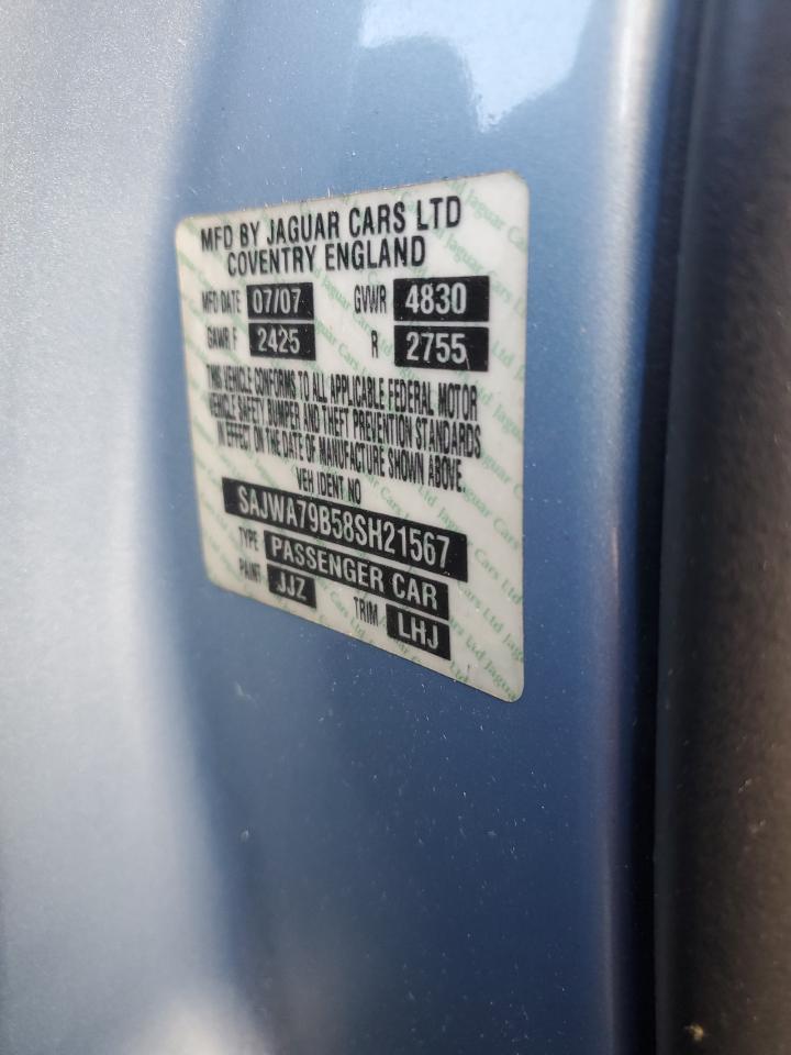 2008 Jaguar Xj8 L VIN: SAJWA79B58SH21567 Lot: 91188825