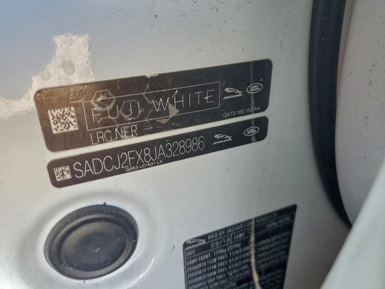 2018 Jaguar F-Pace Premium VIN: SADCJ2FX8JA328986 Lot: 94541995