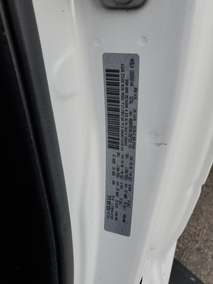 2019 Ram 1500 Classic Tradesman VIN: 3C6JR6DT0KG506080 Lot: 93391765