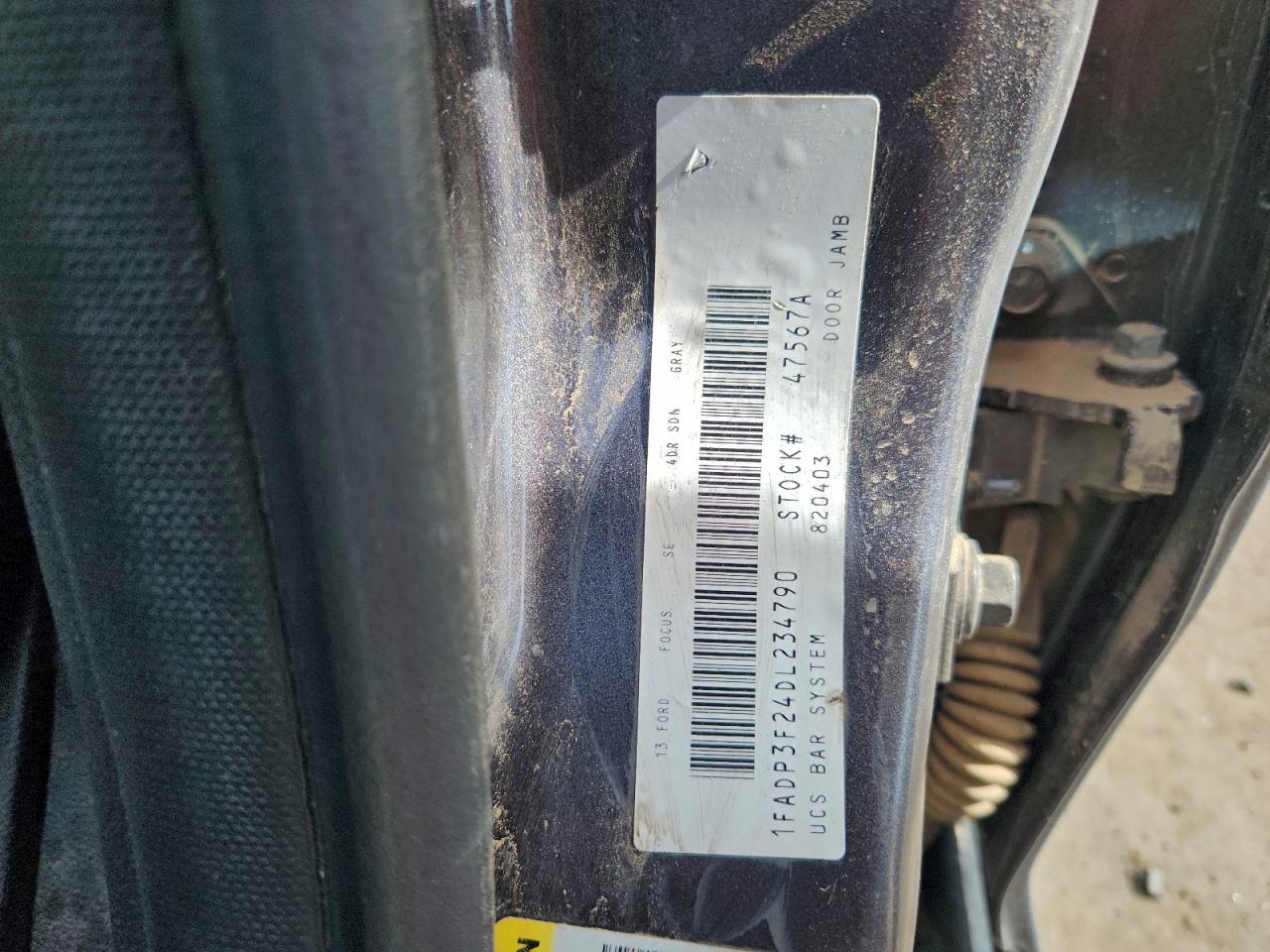 2013 Ford Focus Se VIN: 1FADP3F24DL234790 Lot: 94715705