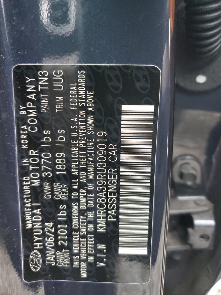 2024 Hyundai Venue Sel VIN: KMHRC8A39RU309019 Lot: 92370625