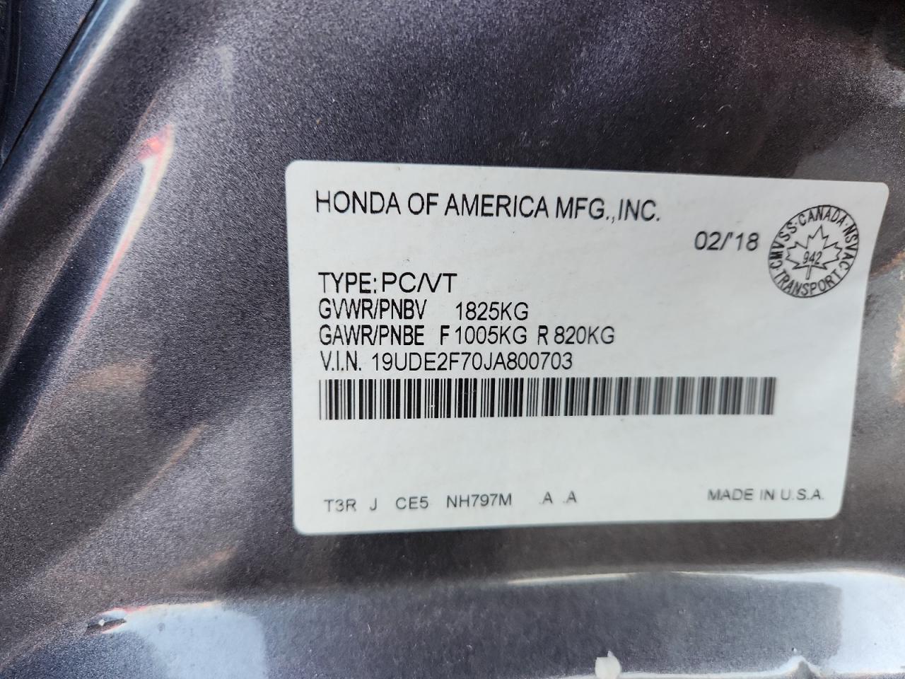 2018 Acura Ilx Premium VIN: 19UDE2F70JA800703 Lot: 91877565