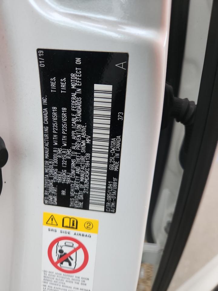 2019 Lexus Rx 350 Base VIN: 2T2BZMCA5KC184138 Lot: 90921945