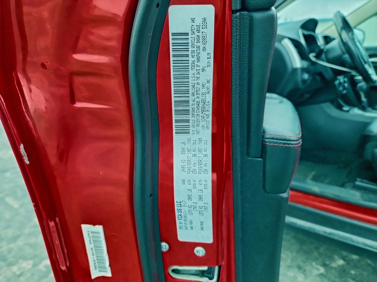 2017 Jeep Cherokee Trailhawk VIN: 1C4PJMBS6HW651191 Lot: 94462955