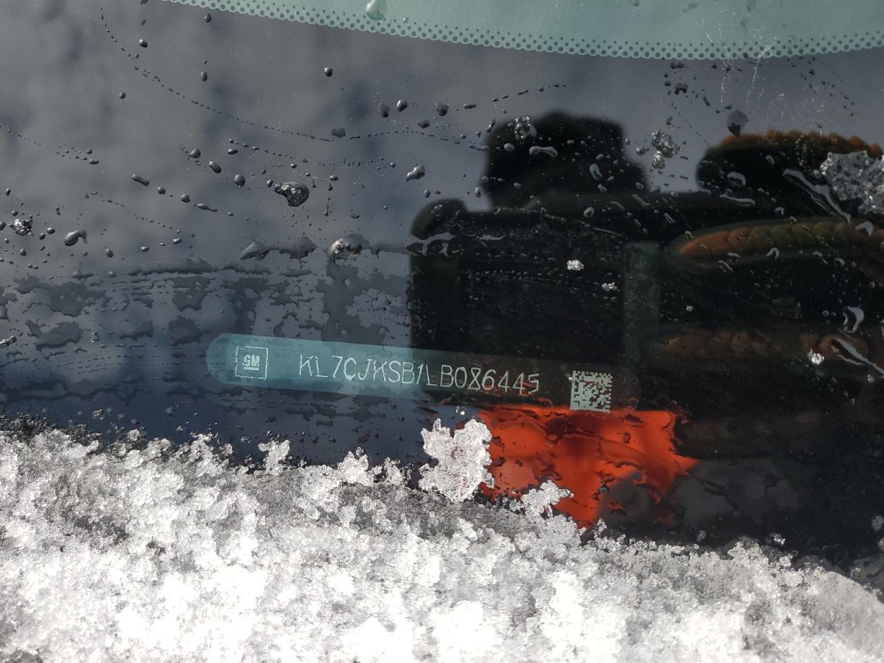 2020 Chevrolet Trax Ls VIN: KL7CJKSB1LB086445 Lot: 92410405