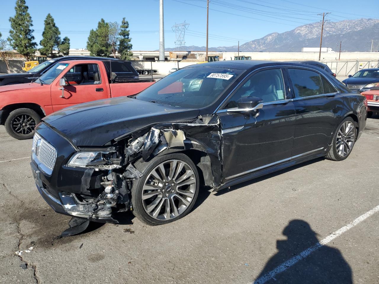 LINCOLN CONTINENTL 2017. Lot# 90757895. VIN 1LN6L9RP7H5616925. Photo 1