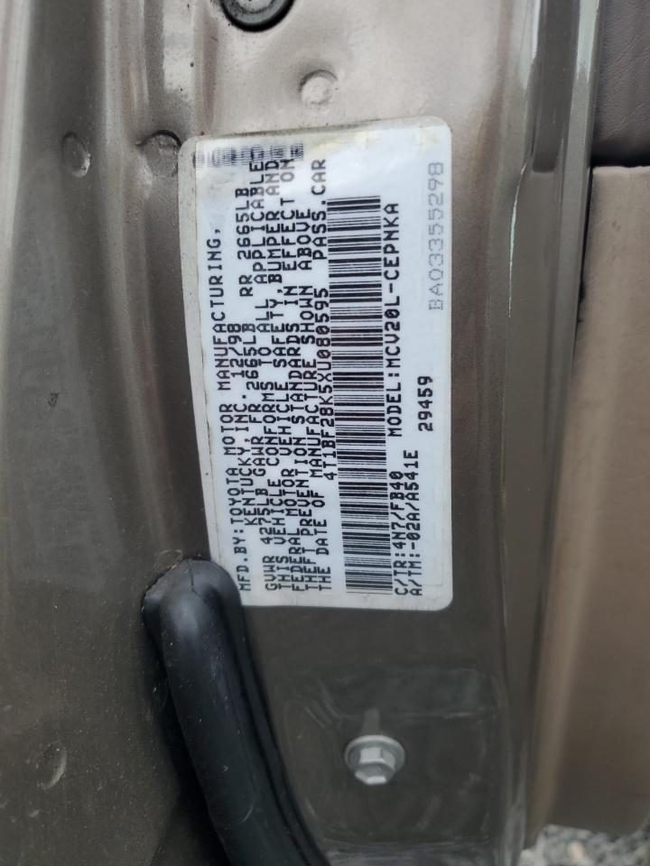 1999 Toyota Camry Le VIN: 4T1BF28K5XU080595 Lot: 93872175